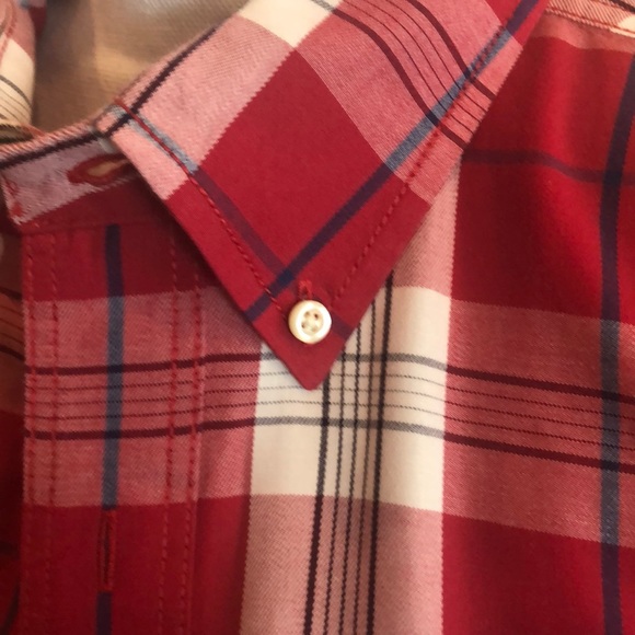 Nautica Men’s Plaid Red Shirt XL - Picture 3 of 5